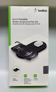 Belkin BOOSTCHARGE Black Dual Wireless Charging Pad for iPhone, Samsung & More
