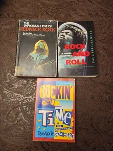 3 Music History Book Lot. The Improbable Rise of Redneck Rock By Jan Reid. 1stEd - Picture 1 of 21
