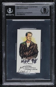 2008 Topps Allen & Ginter's Mini Pete Weber #288 BAS Certified BGS Encased HOF