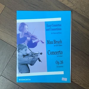 Max Bruch Concerto in G minor Op26 for Violin and Piano (Separate Violin Score) - Picture 1 of 4