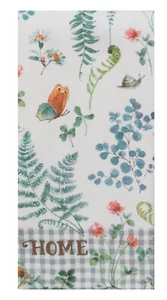 Toalla de Terry ""hogar"" helechos, mariposas R7060 de doble uso ~ 16"x26 - Imagen 1 de 2