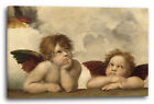 Kunstdruck Raphael - Sixtinische Madonna, zwei Engel