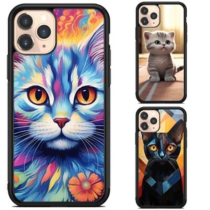 synthwave Shorthair cat For Samsung Galaxy S23 Plus Ultra Anti-collision - Picture 1 of 25