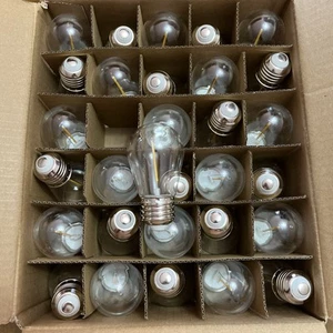 S14 1 Watt LED (30 Count) Outdoor String Lights Replacement Shatterproof 3000k - Picture 1 of 3