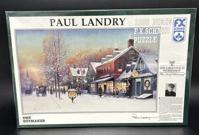 Paul Landry The Toymaker 1000 Piece FX Schmid Puzzle 1993 26.5”x17.25” No. 90028 - Image 1 of 4