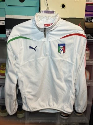 Italy 2010/11 Vintage White Walk Out Full Zip Track Jacket. Size Small - Image 1 of 4