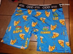 Teenage Mutant Ninja Turtles & Pizza Boxershorts Große 36-38 NEU ODDSOX - Bild 1 von 3
