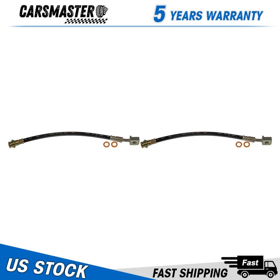 后套件液压制动软管 2x 适用于 2004 - 2005 雪佛兰 Avalanche 1500 5.3L — 第 1/1 张图片