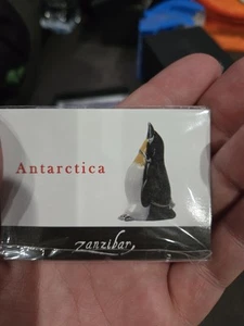 Zanzibar Pinguino Metallo Smaltato Portagioie "Antartide" In Scatola #861 - Foto 1 di 3