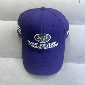 New York Jets New Era 9FORTY “one team one goal” adjustable hat 2018 purple Rare - Picture 1 of 6