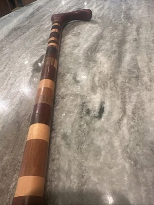 Cane Wooden Multi Wood Type Walking Stick - Image 1 of 4