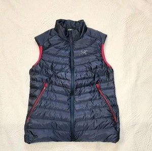 ARCTERYX Cerium SL Down Puffer Vest DARK BLUE w/RED TRIM Women's L - Picture 1 of 13