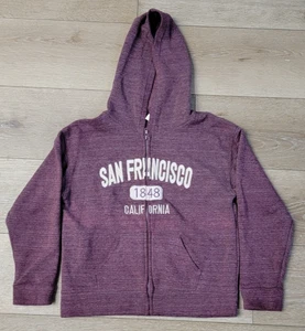 Sudadera con Capucha Teemax San Francisco California Niños Niñas Color Púrpura Talla L - Imagen 1 de 7