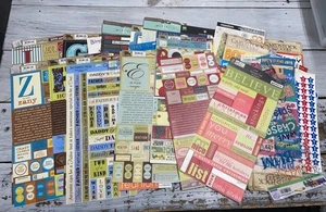 Lote de pegatinas de cartulina paquete para álbumes de recortes y manualidades vacaciones familia - Imagen 1 de 9