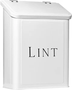 Magnetic Lint Bin for Laundry Room, 2.5L Capacity, Laundry Trash Can, White, ... - Bild 1 von 9