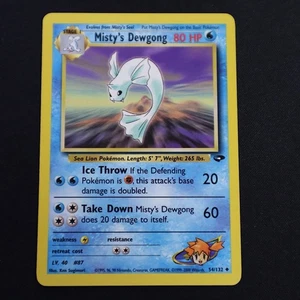 Misty’s Dewgong Uncommon 54/132 Gym Challenge NM 2000 WOTC Pokémon TCG - Bild 1 von 2