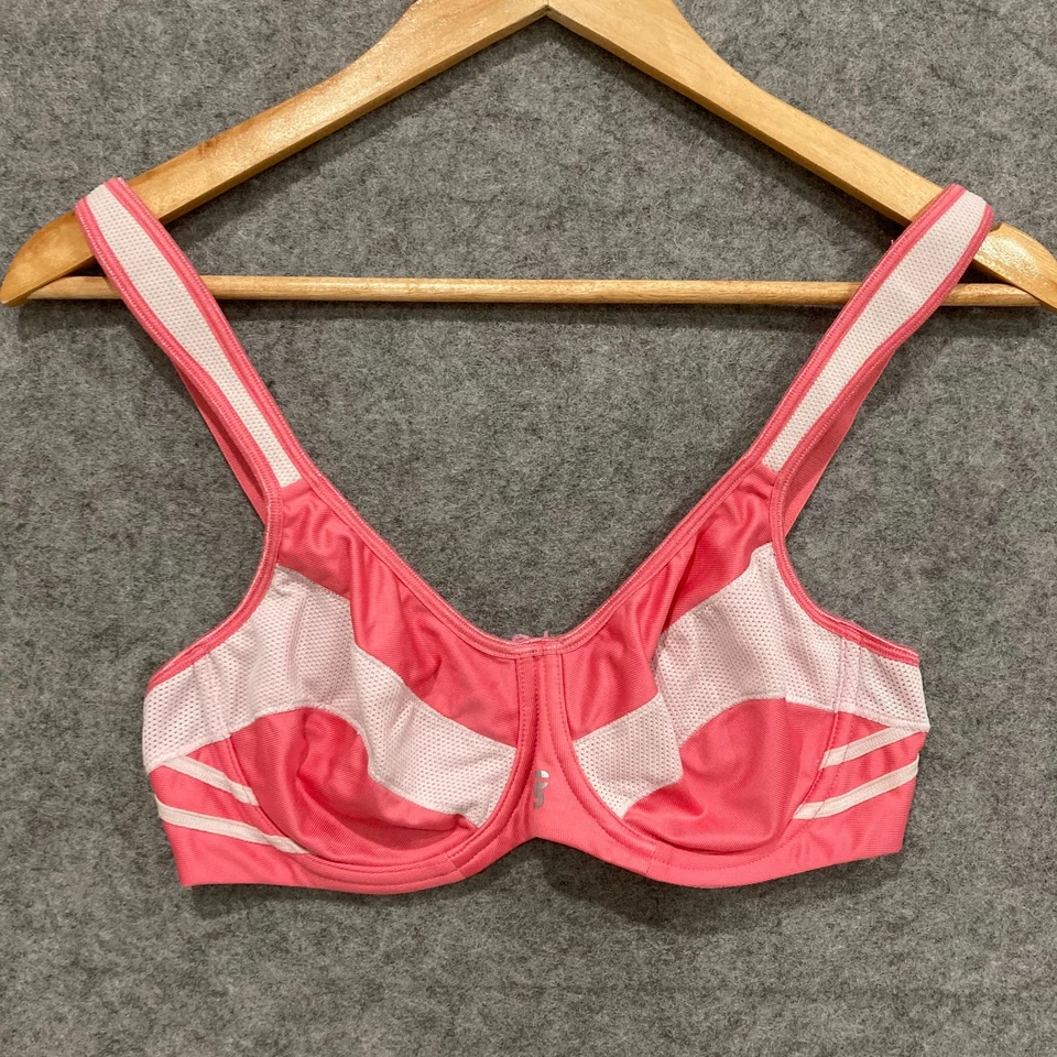 Sujetador deportivo Bendon para mujer talla 12C rosa malla con aros 17809 Foto 1 de 4