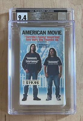 AMERICAN MOVIE (1999) Sealed VHS CGC Grade 9.4 A+ Horror Movie Making Borchardt - Image 1 of 3