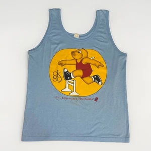 Canottiera orso vintage 1989 OKC U.S. Olympic Festival punto singolo USA - Foto 1 di 11