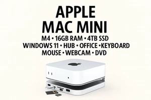 Apple Mac Mini M4 • 16GB RAM • SSD 2TB + Hub • Windows 11 Pro • Oficina • Extras - Imagen 1 de 12