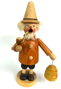 Erzgebirgische Volkskunst - Bee Keeper 7" Mini Incense Smoker - Picture 1 of 10