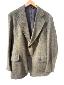 Hawksmoor Tweed Blazer Herren Grün Wolle Hahnentritt Sakko Gr. 40 - Bild 1 von 11