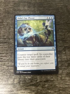 MTG 1x Didn't Say Please x1 LP Throne of Eldraine - Picture 1 of 1