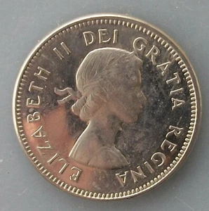 KANADA 1964 Fünf Cent Nickelmünze "Goldener Biber"  - Bild 1 von 2