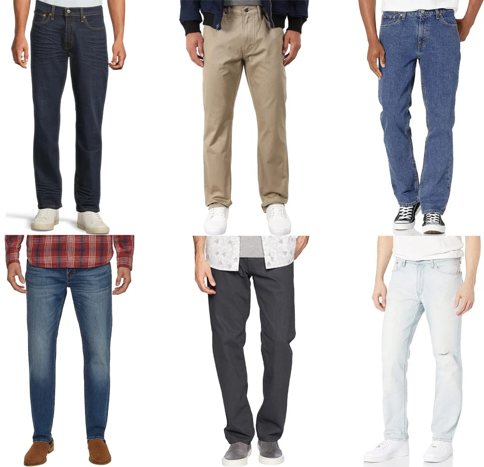 Pantalones de mezclilla atléticos Levis 541 para hombre tiro medio cónicos pierna recta elásticos Foto 1 de 1