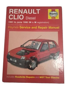 Renault Clio Mark 1 Diesel 1991 TO 1996 H To N REG Haynes Workshop Manual Used - Picture 1 of 3