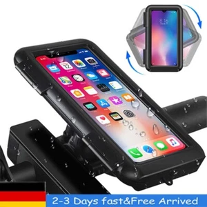 Handy Halterung Fahrrad Wasserdicht Tasche Smartphone Halter Universal 360° - Zdjęcie 1 z 10