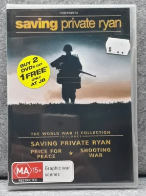 3 Movie Collection | SAVING PRIVATE RYAN | SHOOTING WAR | PRICE FOR PEACE DVD R4 - Image 1 of 4
