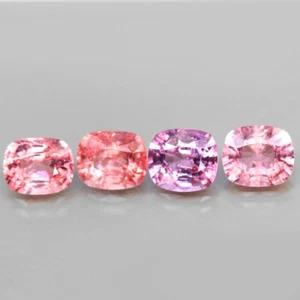 SPARKLING LOT 9.12ct.AAA++COLOR EXTRA RARE SPINEL BURMESE NATURAL GEMSTONE 4PCS. - Picture 1 of 5