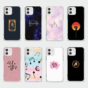 CASE FOR IPHONE 15 14 13 12 SE SHOCKPROOF PHONE COVER LOVE MUSIC NOTES AESTHETIC - Picture 1 of 34