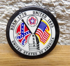 American Revolution Bicentennial Flag Pin Badge Button 1776-1976 NSSA - Picture 1 of 3