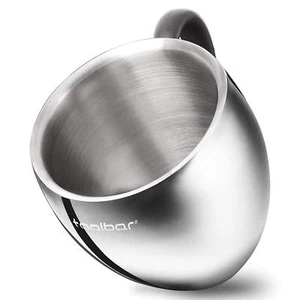 QQ Coffee Mug / Tea Cup Tumbler, 18/10 Stainless Steel Double Wall - Picture 1 of 6