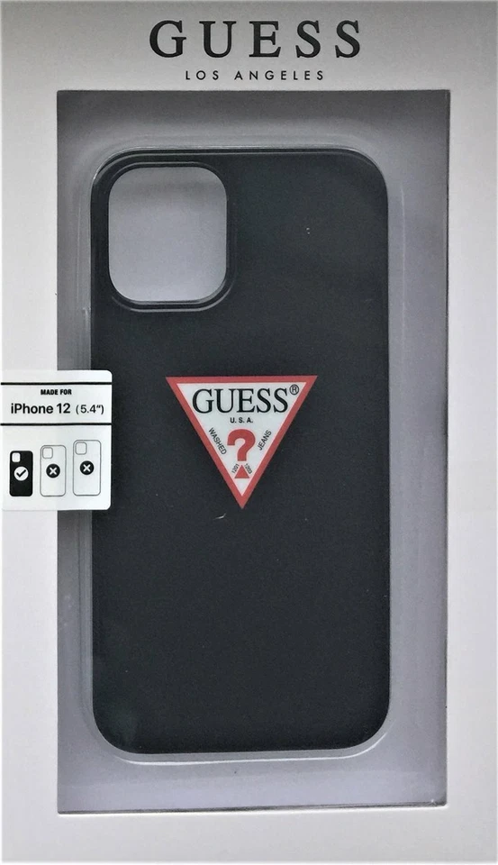 Guess Custodia Rigida Triangle Raccolta per Apple IPHONE 12 Mini 5,4 " Nero - Immagine 1 di 1