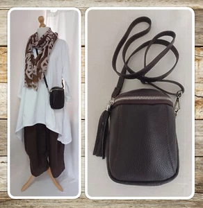 BNWT, LAGENLOOK, GENUINE LEATHER, SMALL, DARK BROWN, CROSSBODY/ SHOULDER BAG - Picture 1 of 23