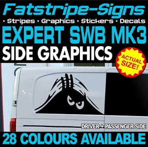 passend für Peugeot Expert MK3 SWB L1 Peeking Monster Grafik Aufkleber Camper Van - Bild 1 von 2