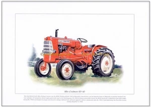 ALLIS-CHALMERS ED-40 - IMPRESIÓN BELLAS ARTES - Tractor hecho en Gran Bretaña de la década de 1960 - Imagen 1 de 1