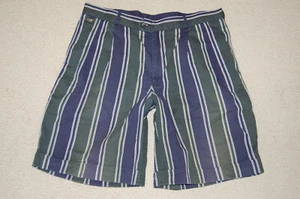 LACOSTE - GR. 54 - Shorts Bermuda blau-grün-weiß gestreift - Bild 1 von 4