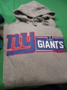 NWT TEAM NFL NEW YORK GIANTS MENS HEAVY WEIGHT HOODED SWEATSHIRT GRAY 3X / 3XL - Picture 1 of 2
