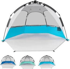 6 Person Large Instant Pop Up Beach Tent, UV Protection Portable Easy Setup S... - Picture 1 of 1