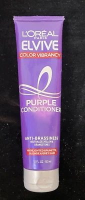 L'Oreal Paris Elvive Color Vibrancy Anti-Brassiness Purple Conditioner 5.1 fl oz - Image 1 of 2