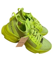 Neu mit Etikett Juicy Couture Strass Adana Schnürschuhe Sneaker Schuhe neongelb limettengrün - Bild 1 von 7