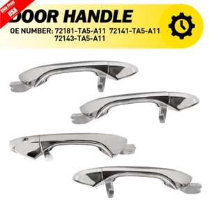 Left Right Side Fits 2008-2012 Honda Accord Exterior Outside Door Handle Chrome - Picture 1 of 12