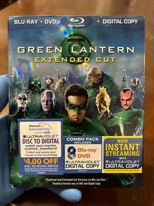 GREEN LANTERN (Blu-Ray + DVD, 2011) Extended Cut • Ryan Reynolds Slip Cover - Foto 1 di 7