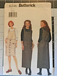 Butterick Sewing Pattern 6246 Jumpers Dress Misses Size 6-8-10 - Picture 1 of 2