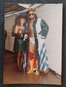 💥1️⃣9️⃣8️⃣0️⃣s Macho Man Randy Savage Miss Elizabeth 3.5x5 Photo WWF Wrestling - Picture 1 of 2