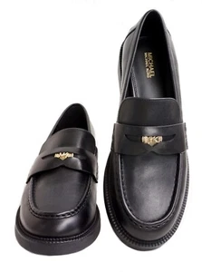 Michael Kors Zapatos Mocasines Bailarina Eden Loafer Cuero Negro Gr.41 Nuevo - Imagen 1 de 15